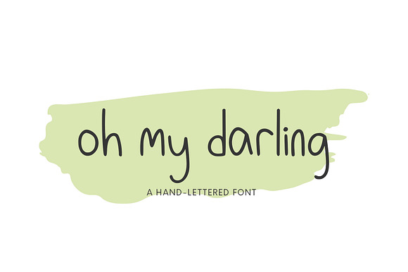 Oh My Darling, Hand-Lettered Font preview 6