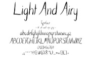 Font Light And Airy Handwriting Air, a Sans Serif Font by PageLightStudios (Thumbnail 1 of 6)