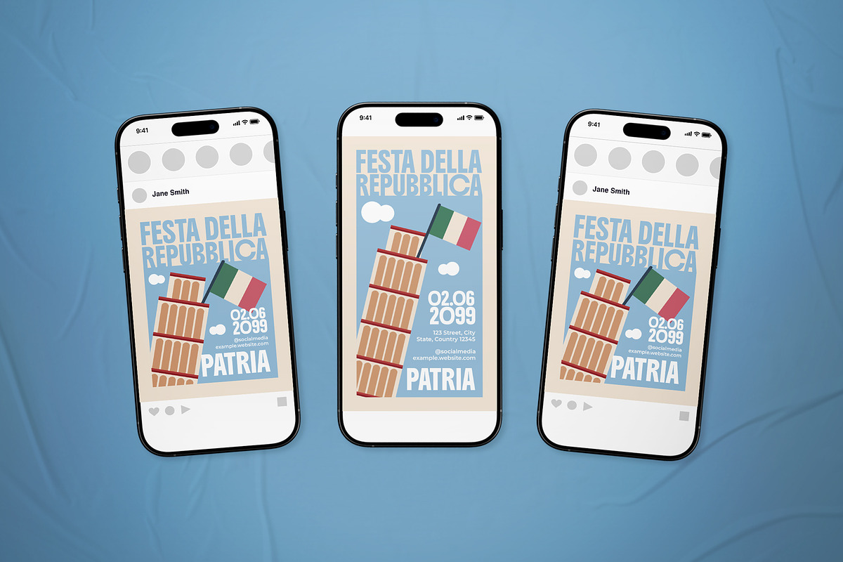 Festa Della Repubblica Flyer Set, a Flyer Template by The Good Store (Photo 2 of 2)