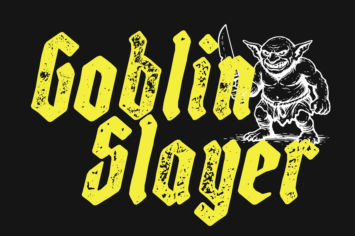 CS Quispe Stamp, a Blackletter Font by Craft Supply Co. (Photo 5 of 8)