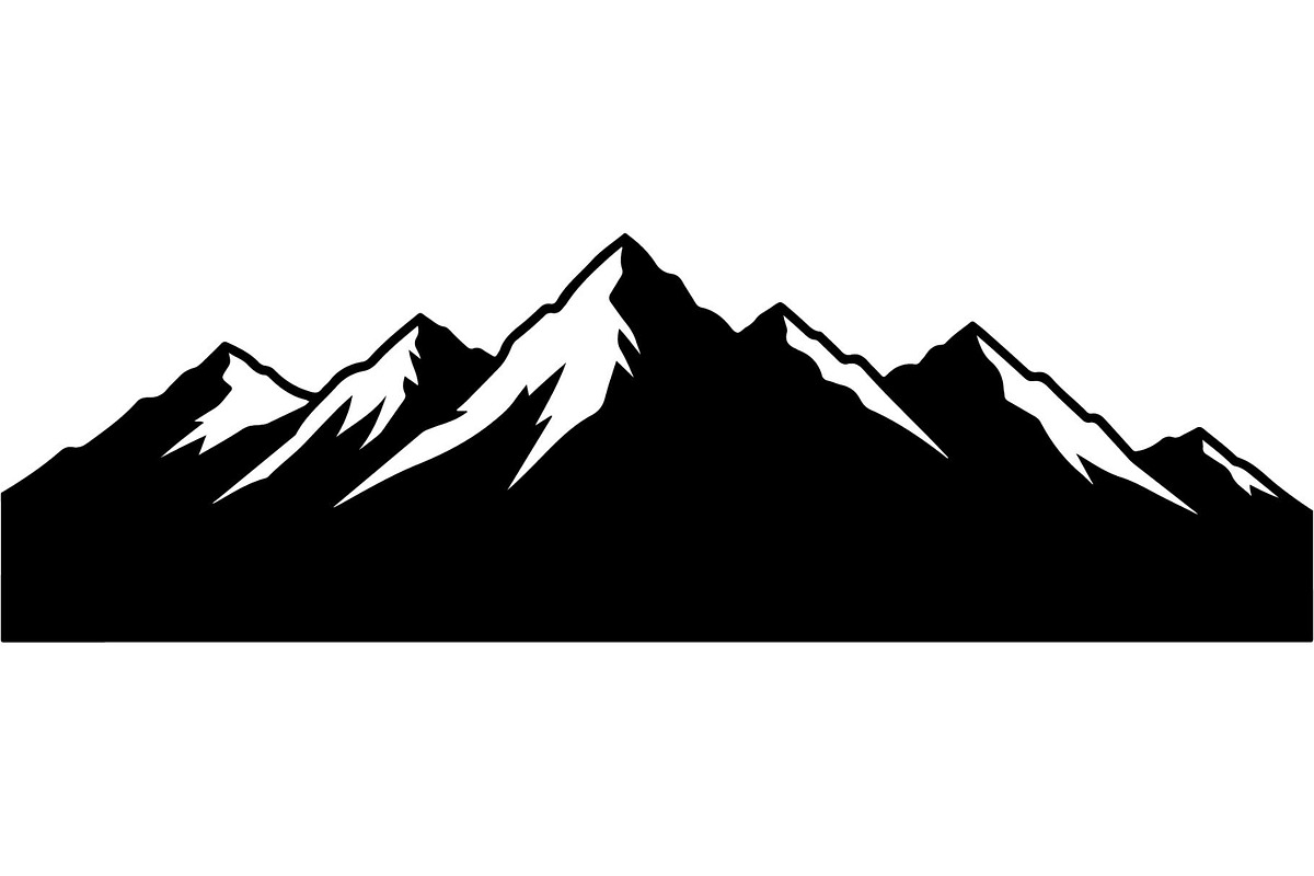 Mountain Landscape Silhouette, a Decorative Illustration by Designer_Momina (Photo 8 of 19)