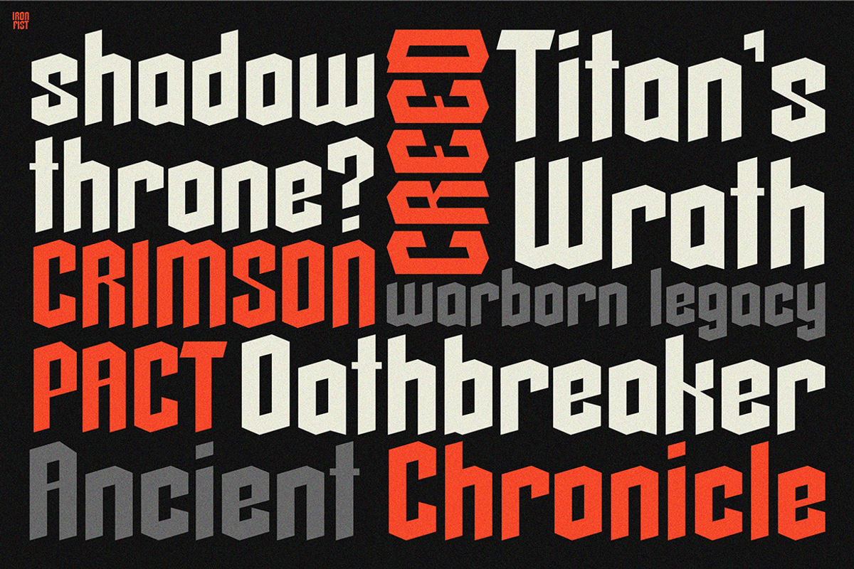 Ironfist, a Font by Pinisi ART (Photo 10 of 10)