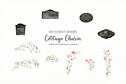 Watercolor Cottage Front Doors, a Person Illustration by Corner Croft (Thumbnail 4 of 8)
