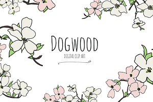 Dogwood - Digital Clip Art