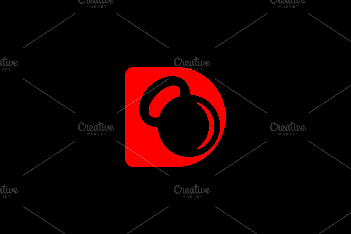 Kettlebell D Letter Logo Template, a Branding & Logo Template by MenkType Studio (Photo 3 of 4)