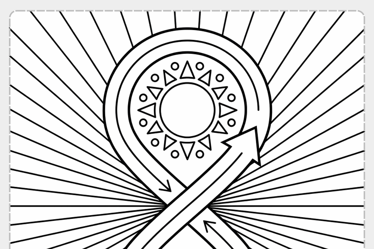 Manifestation Coloring Page, a Person Illustration by Nuvame Arts & Designs (Photo 7 of 27)