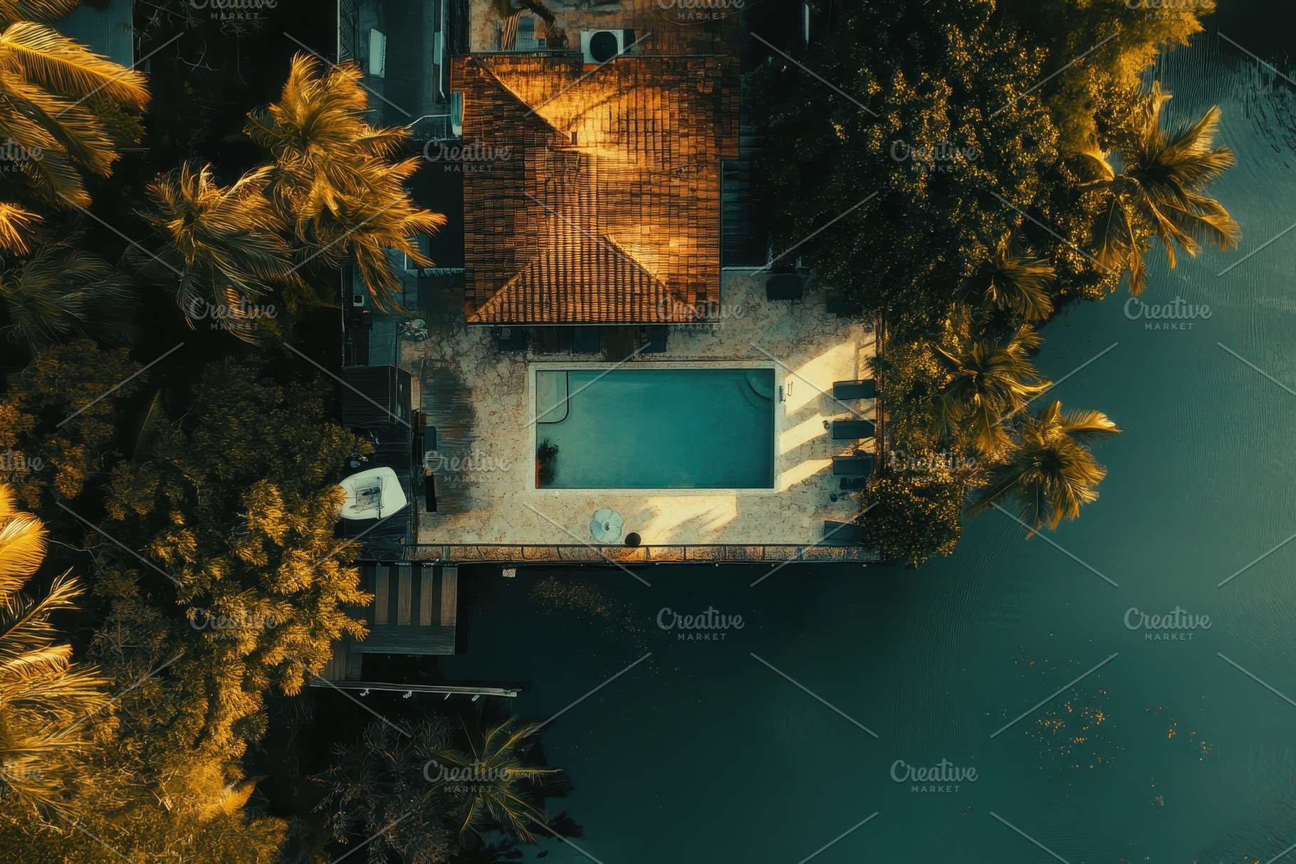 Stunning aerial view of a secluded p, a Photo by Iftikhar Alam