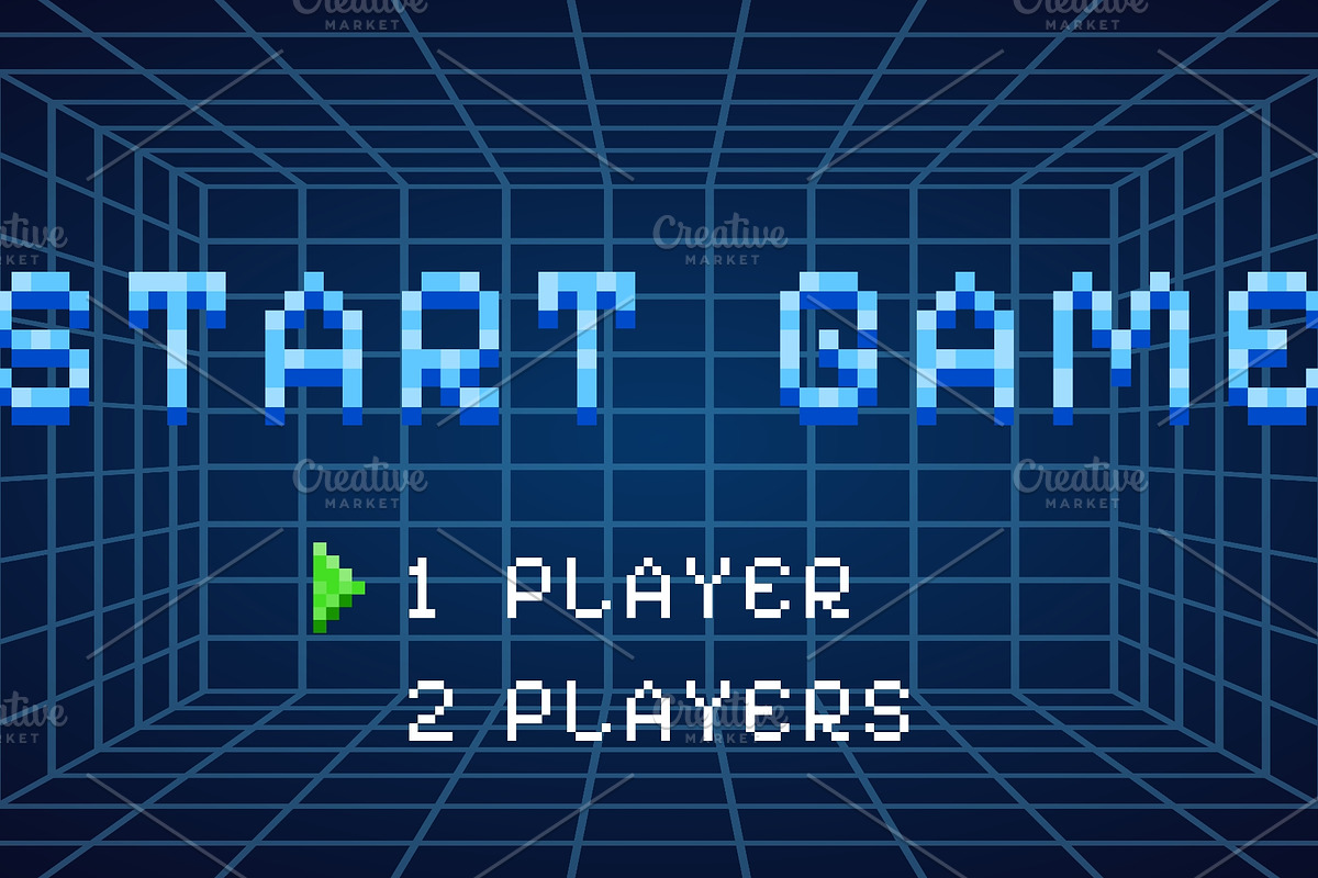 Arcade start screen. Retro game, an Object Illustration by Stock-Smart-Start (Photo 2 of 3)