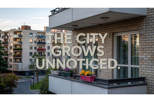 Urban residential buildings with, an Illustration by tilialucida
