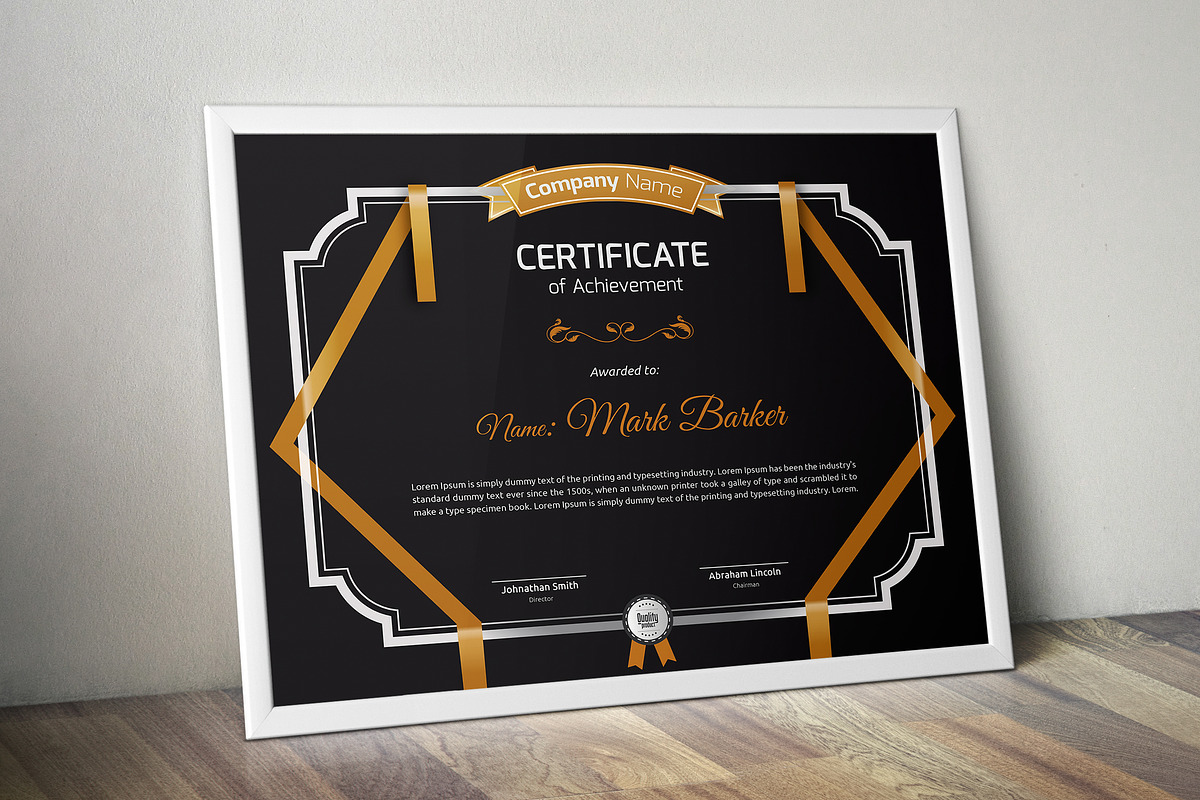 Certificate Word | PSD | AI, a Stationery Template by Curve Design (Photo 1 of 6)