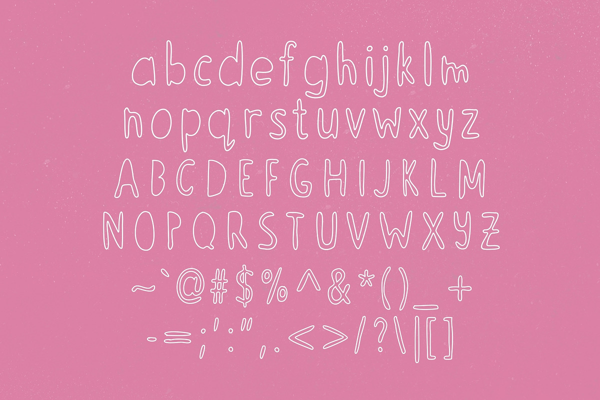 Snappy Sketch - Playful Outline, a Handwritten Font by HipFonts (Photo 4 of 9)