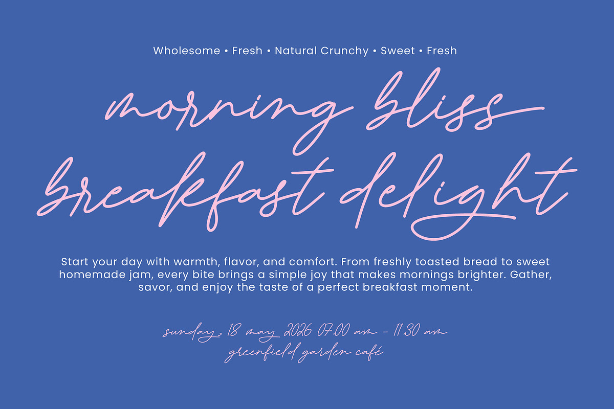 Harloste Monoline Signature Font, a Script Font by Letterena Studios Script (Photo 8 of 10)