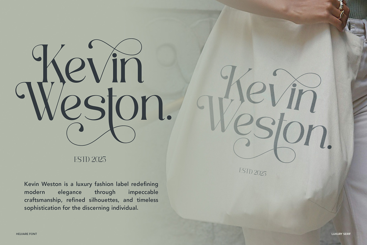 Helvare - Luxury serif Font, a Serif Font by Flawless And Co (Photo 6 of 10)