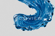 Liquid Water 3D Letters Set, an Object Graphic by Kotulsky Mockups (Thumbnail 6 of 6)