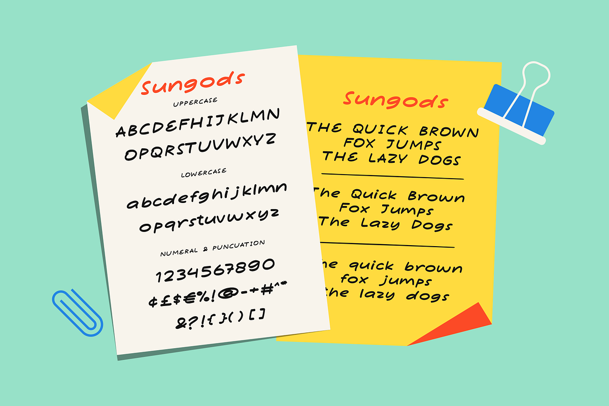 Sungods - Imperfect Fonts, a Handwritten Font by ™Creasi (Photo 4 of 6)