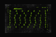 Metona - A Stencil Futuristic Font, a Slab Serif Font by Drizy (Thumbnail 5 of 9)