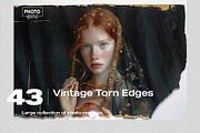 Vintage Torn Edges Effect Overlays, a Brushes & More by PhotoSpirit (Thumbnail 1 of 10)