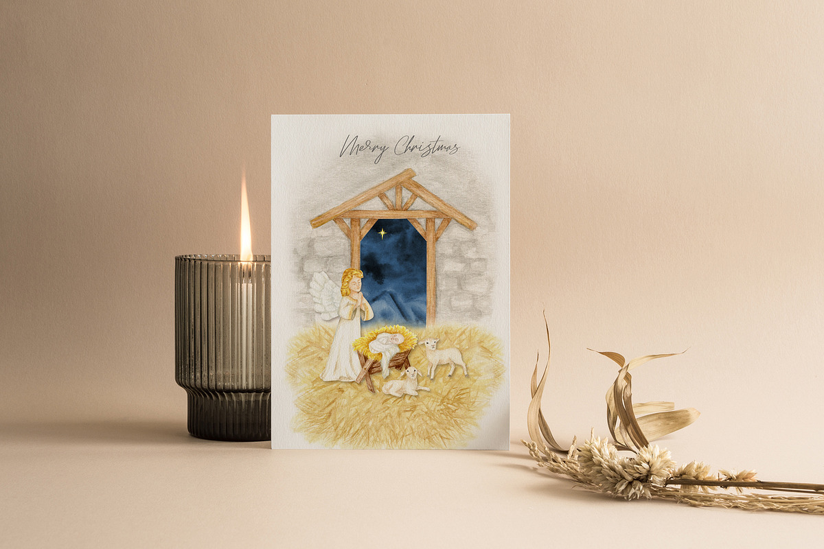 Christmas Nativity scene clipart, an Object Graphic by svetlanaARTdreams (Photo 2 of 11)