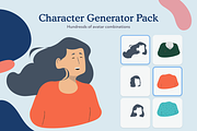 Female Character Generator, a Person Illustration by Craftrick (Thumbnail 1 of 7)