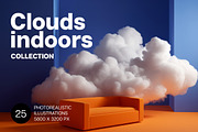 Clouds indoors. 25 images, a Decorative Illustration by Handmadefont (Thumbnail 1 of 10)