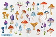 Mushrooms clip art. Vector, a Food Illustration by VaraNa Art (Thumbnail 2 of 4)