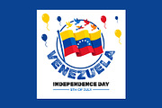Venezuela Independence Day Banner, an Object Illustration by nandinigraphics (Thumbnail 1 of 3)