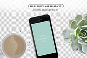 Black Devices Mockup, an iPhone Mockup by tomodachi studio (Thumbnail 2 of 5)