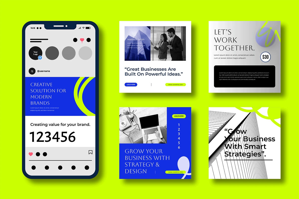Modern Corporate Social Media Post, a Social Media Template by MightyDesign (Photo 2 of 8)