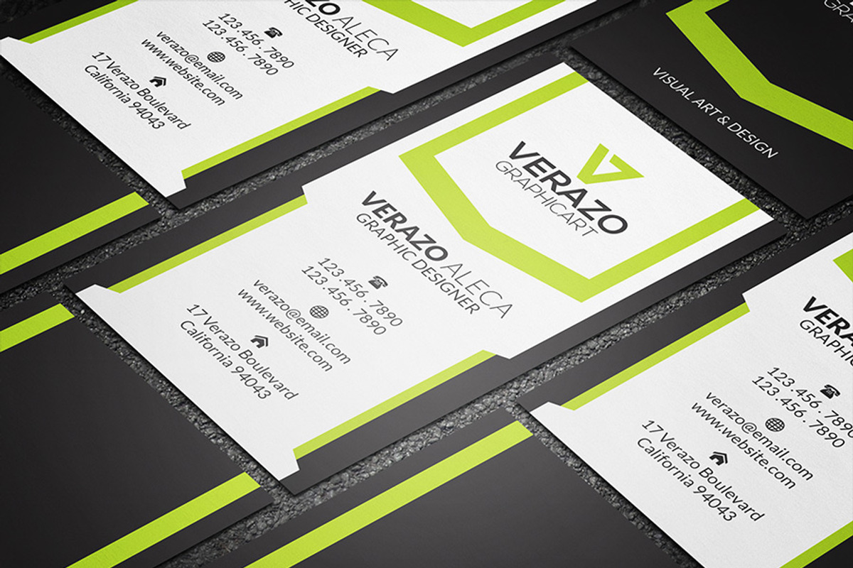 Creative Vertical Business Card, a Business Card Template by Verazo (Photo 3 of 3)