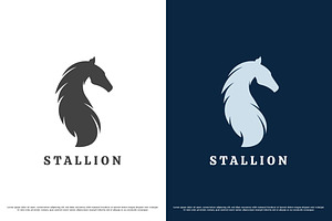 Horse Stallion Logo Design Icon, a Branding & Logo Template by Morvana Crew