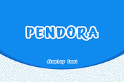 Pendora - Outline Display Font, a Sans Serif Font by Mightyfire (Thumbnail 1 of 3)