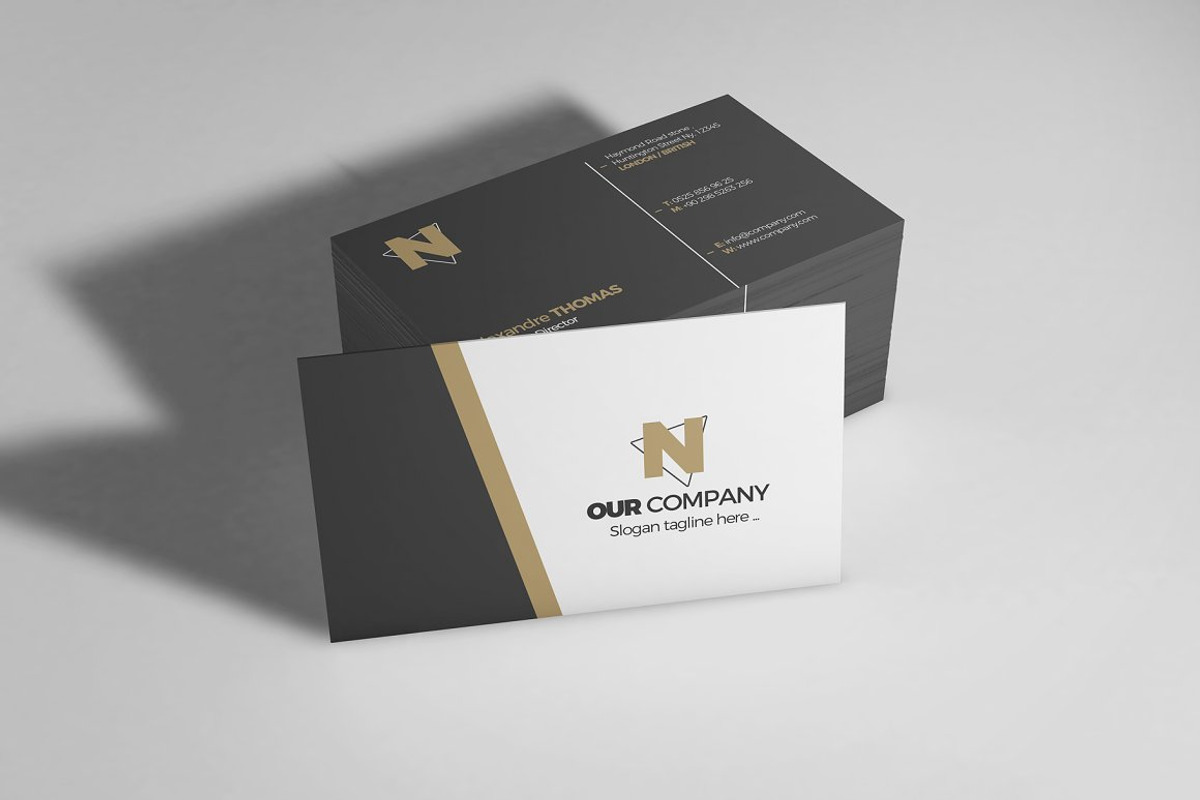 Business Card Mockup Bundle, a Print Template by Nevada63 (Photo 8 of 18)