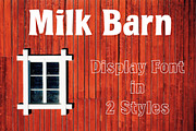 Milk Barn, a Font by Blue Line Design (Thumbnail 1 of 3)