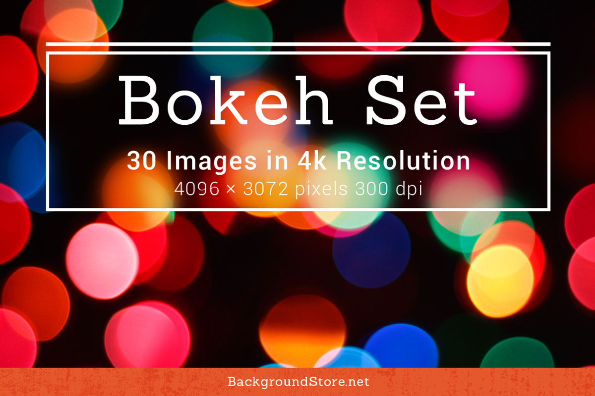 Bokeh Photos Backgrounds Set, a Texture Graphic by Backgrounds Store (Photo 1 of 4)