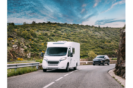 Motorhome Car Goes On Road On, a Transportation Photo by Our Amazing World