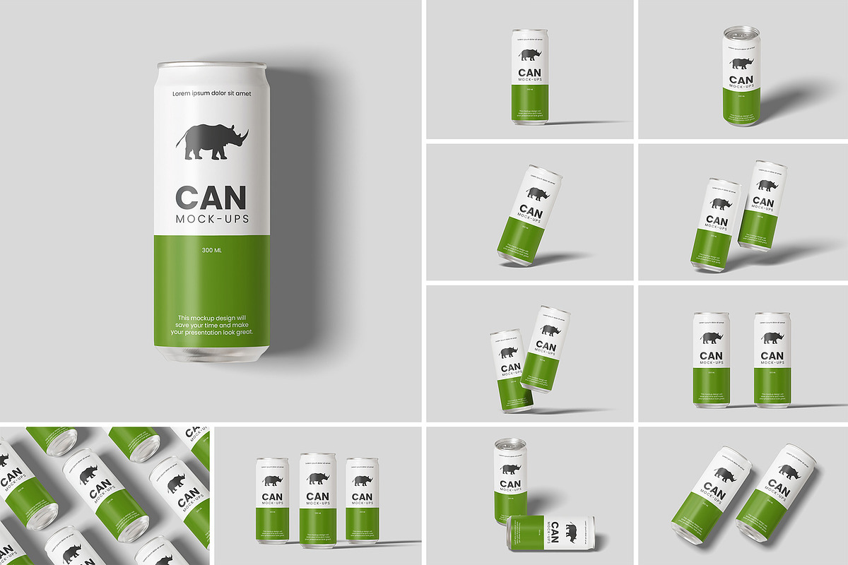 Soda Can Mockup Bundles, a Cups & Container Mockup by Graphic Aesthetic (Photo 2 of 17)