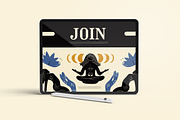 Cream Yoga Asset Illustration Set, a Sport Illustration by graphicook (Thumbnail 4 of 6)