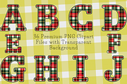 Christmas Plaid Gingham Alphabets, a Seasonal Illustration by Ink Gallery (Thumbnail 2 of 5)