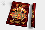 Geisha Night Flyer Template V1, a Flyer Template by ThatsDesignArt (Thumbnail 5 of 7)