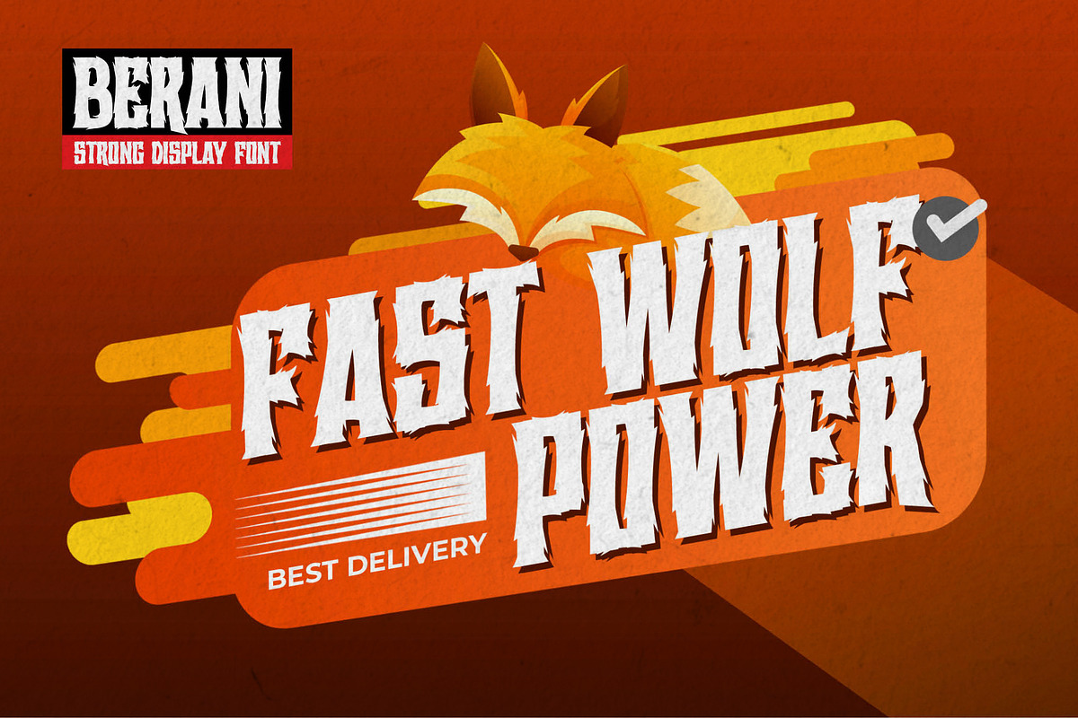 BERANI - Strong Display Font, a Font by Gassstype (Photo 6 of 8)