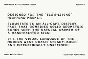 Slowstate | Malibu-inspired display, a Sans Serif Font by Courtney Flannagan Design (Thumbnail 4 of 11)