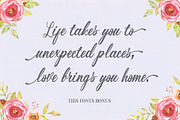 Magnolia, a Script Font by PollemSt (Thumbnail 6 of 8)