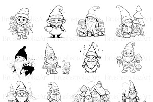 Christmas Gnome Clipart, Gnome PNG