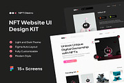 NFT Distro NFT Website UI Design KIT, an UI Kit Template by Lumina_ui_ux202 (Thumbnail 1 of 7)