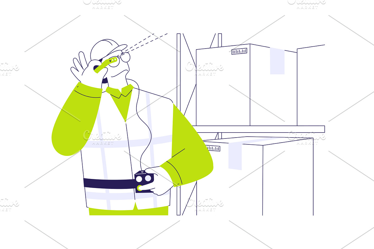Smart glasses abstract concept, a Finance Illustration by Visual Generation