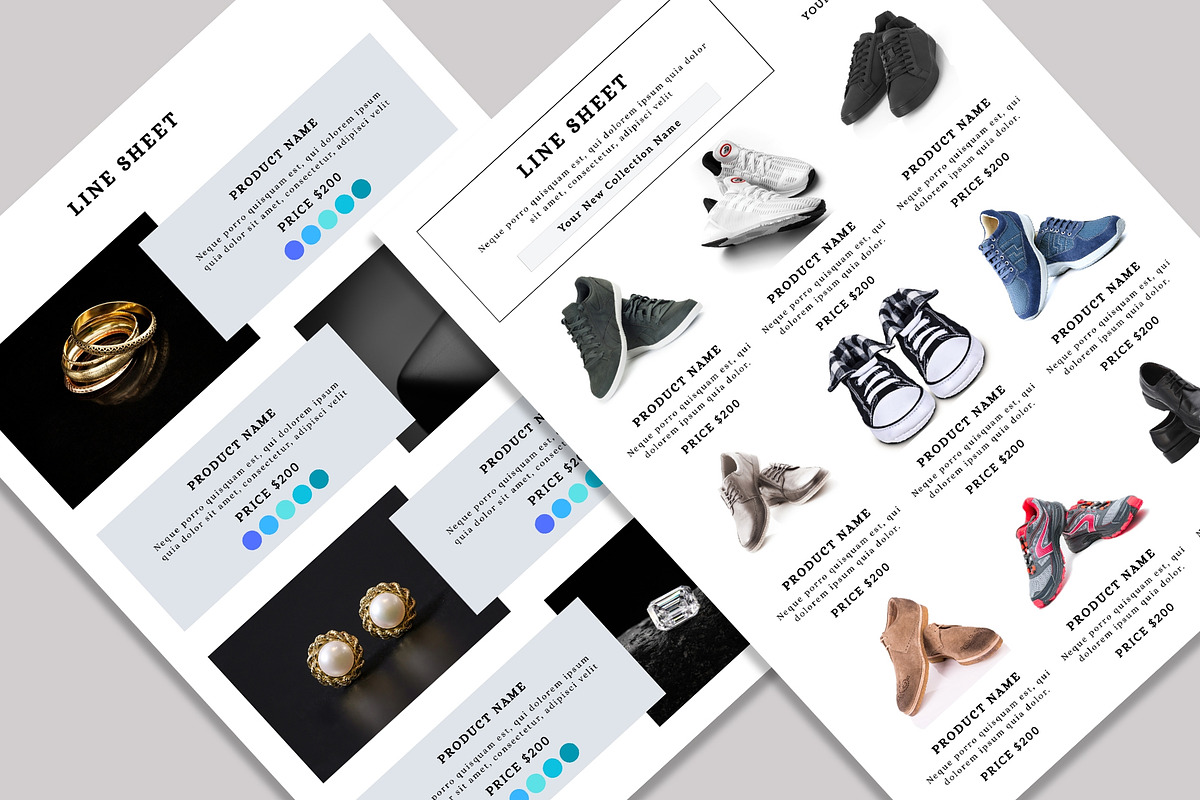 Line Sheet For Wholesale Template, a Flyer Template by Design Zone (Photo 5 of 6)