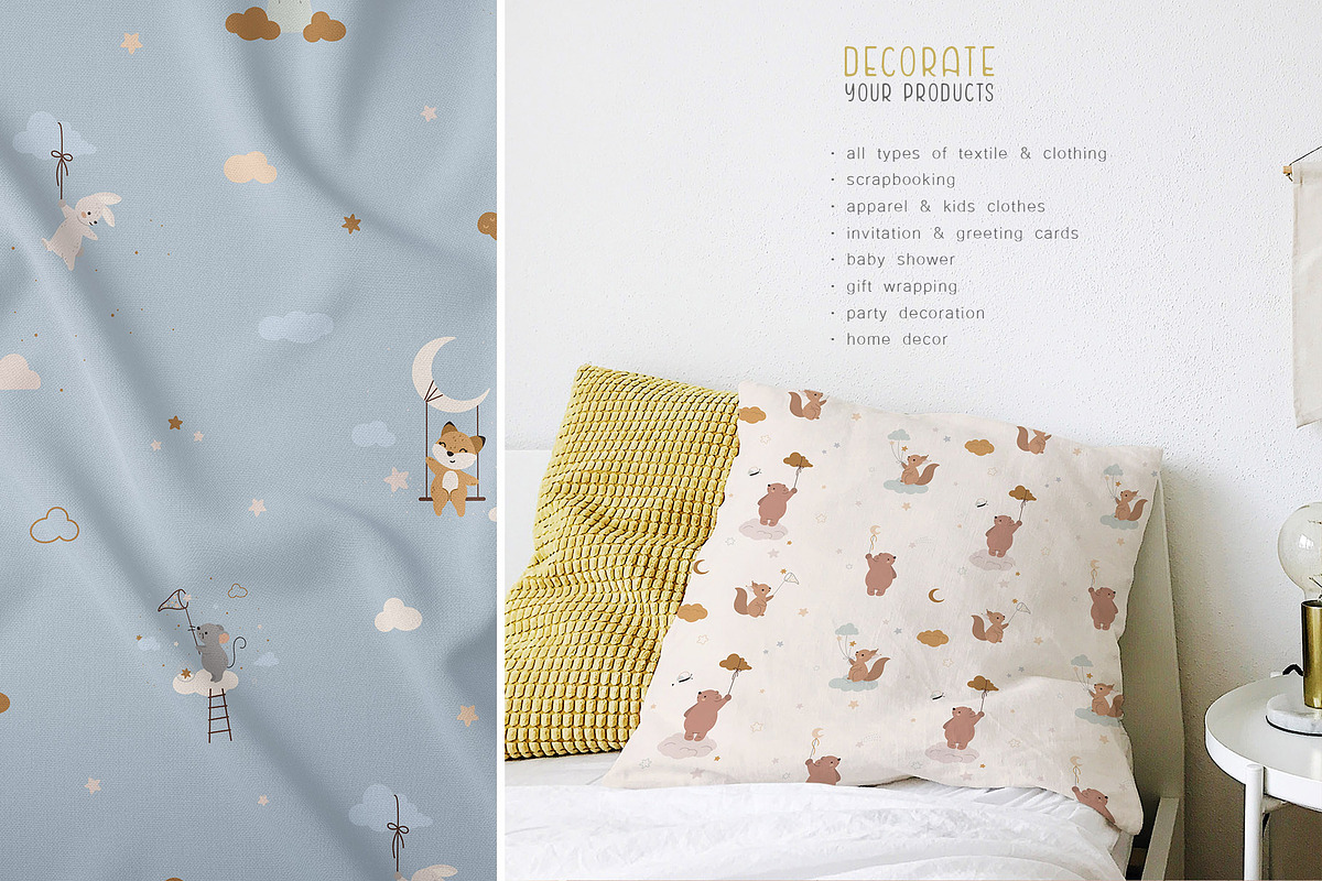 Sleeping Baby Animals Collection, an Animal Illustration by AlekseliArt (Photo 9 of 12)