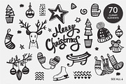 Handdraw Christmas elements, an Object Graphic by Dasha Efremova (Thumbnail 2 of 7)