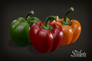 Pepper Selection, a Food & Drink 3D Model by Adam Sculpts (Thumbnail 1 of 4)