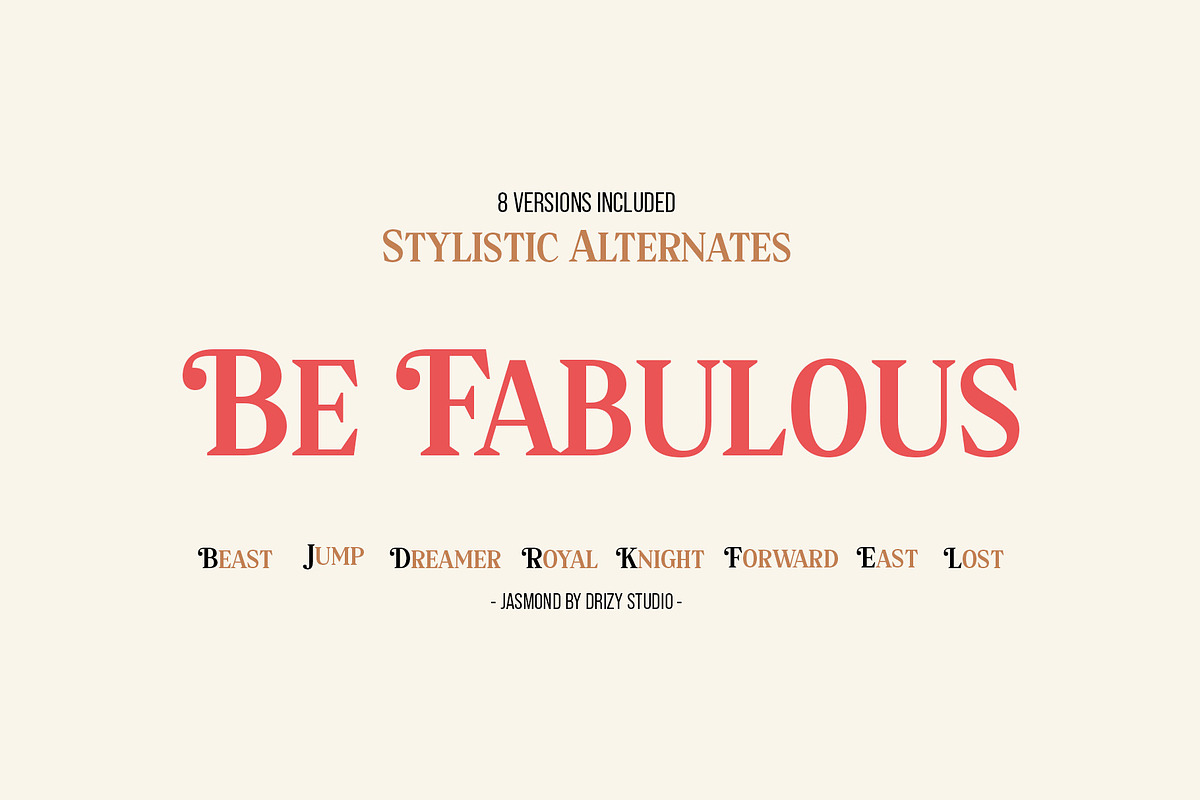 Jazmond – Classic Serif Font, a Serif Font by Drizy (Photo 3 of 10)